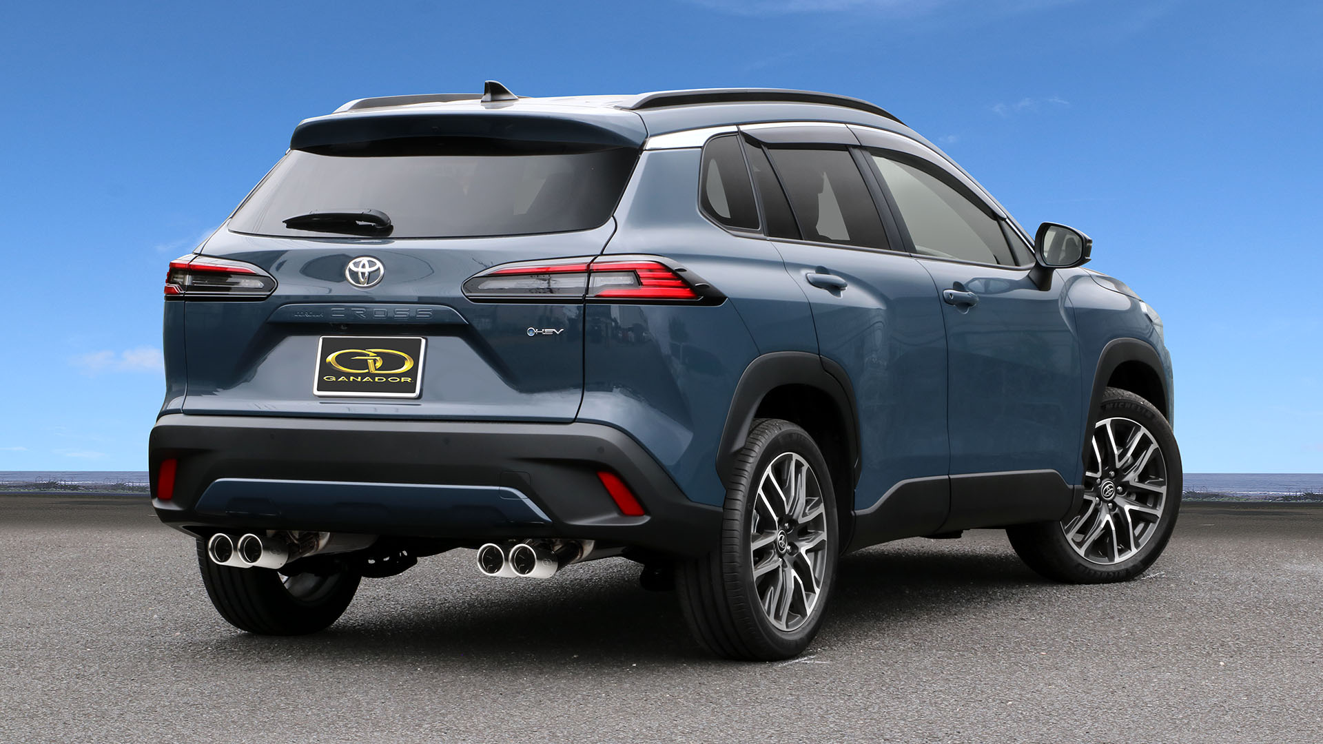ガナドール カローラクロス ハイブリッド 6AA-ZVG13 マフラー GVS-057CPO GANADOR Vertex 4WD/SUV