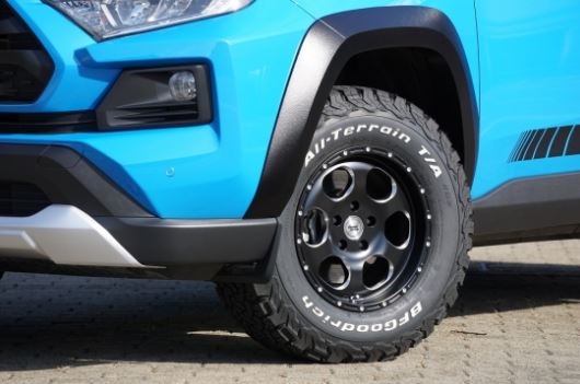 ロードハウス RAV4 ラヴフォー 50系 オーバーフェンダー FRP(ブラックゲルコート) 未塗装 KD-EX17001 ROADHOUSE KADDIS カディス|シンシアモール 店