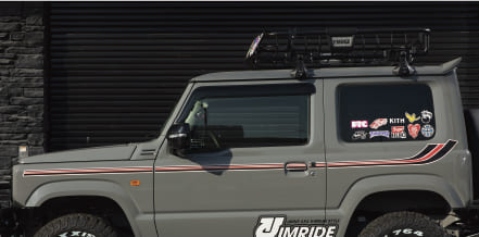 ジムニー JB64 ラッパラインデカール K-BREAK JIMRIDE samurai|シンシアモール 店