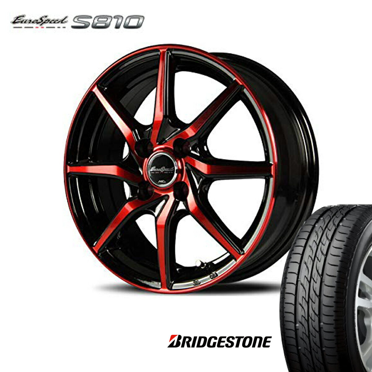 Euro Speed タイヤ ホイール セット 4本 14インチ ハイエース 4h100 5 5j 45 インテリア Led ユーロスピード S810 マナレイ スポーツ ブリヂストン 175 70r14 175 70 14 シンシアモール 店 マナレイ スポーツ ユーロスピード S810 タイヤ ホイール セット 4本 14インチ 4h100