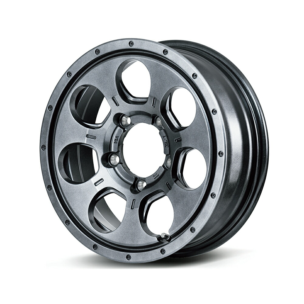 16インチ 5H114.3 7.0J 7J+40 5穴 マッド エージェント ホイール 4本 メタリックグレー MID MUD AGENT|シンシアモール 店