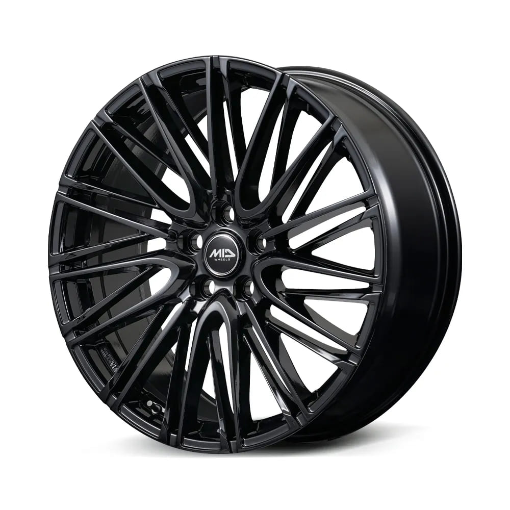 21インチ 5H114.3 8.5J+40 5穴 ホイール 14R球面座 4本 グロスブラック MID WHEELS Lefinada MOTION 6 レフィナーダ モーション|シンシアモール 店