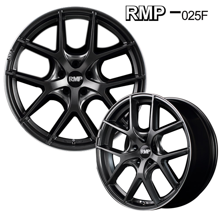 18インチ 5H120 8.0J 8J+36 5穴 ホイール 1本 セミグロスガンメタ+リムエッジDC+ロゴマシニング MID WHEELS MID EXCLUSIVE 025F|シンシアモール 店