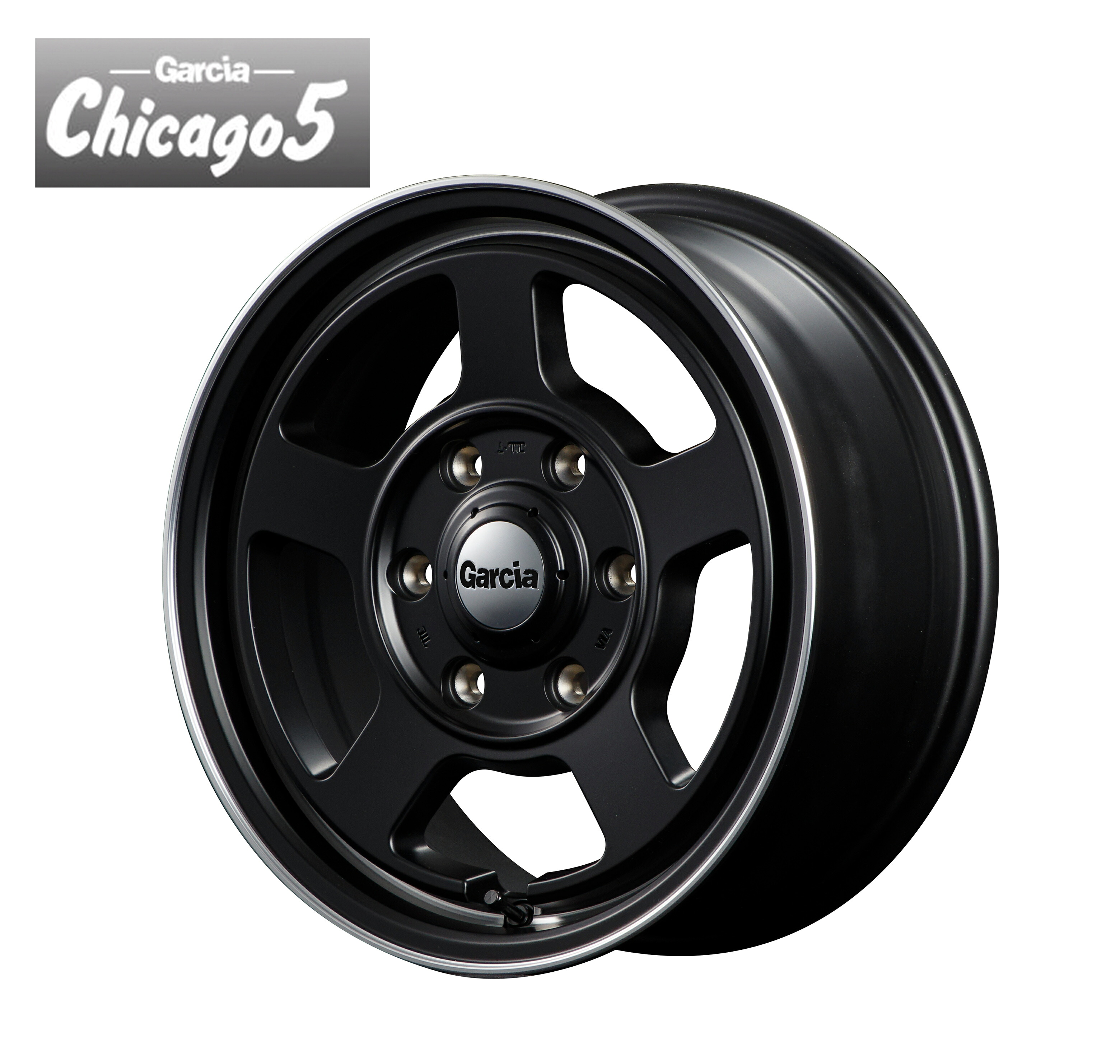 14インチ 4H100 4.5J+45 4穴 ガルシア シカゴ5 ホイール 1本 MID WHEELS GARCIA Chicago5
