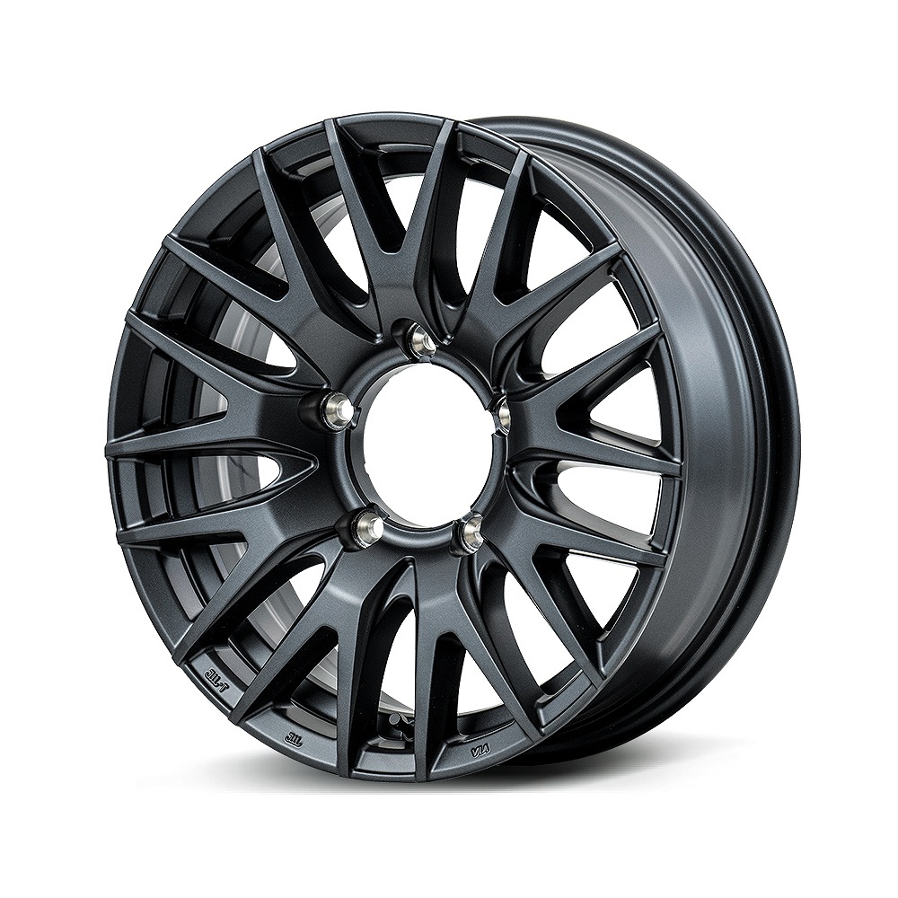 16インチ 5H139.7 5.5J+20 5穴 ジムニー 用ホイール 4本 セミグロスガンメタ MID WHEELS MID EXCLUSIVE 029F｜シンシアモール 店