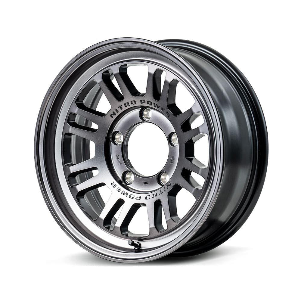 16インチ 5H139.7 6.0J 6J-5 5穴 ナイトロパワー アサルト ジムニーシエラ 用ホイール 1本 スティールクリア MID WHEELS NITRO POWER M16 ASSAULT|シンシアモール 店