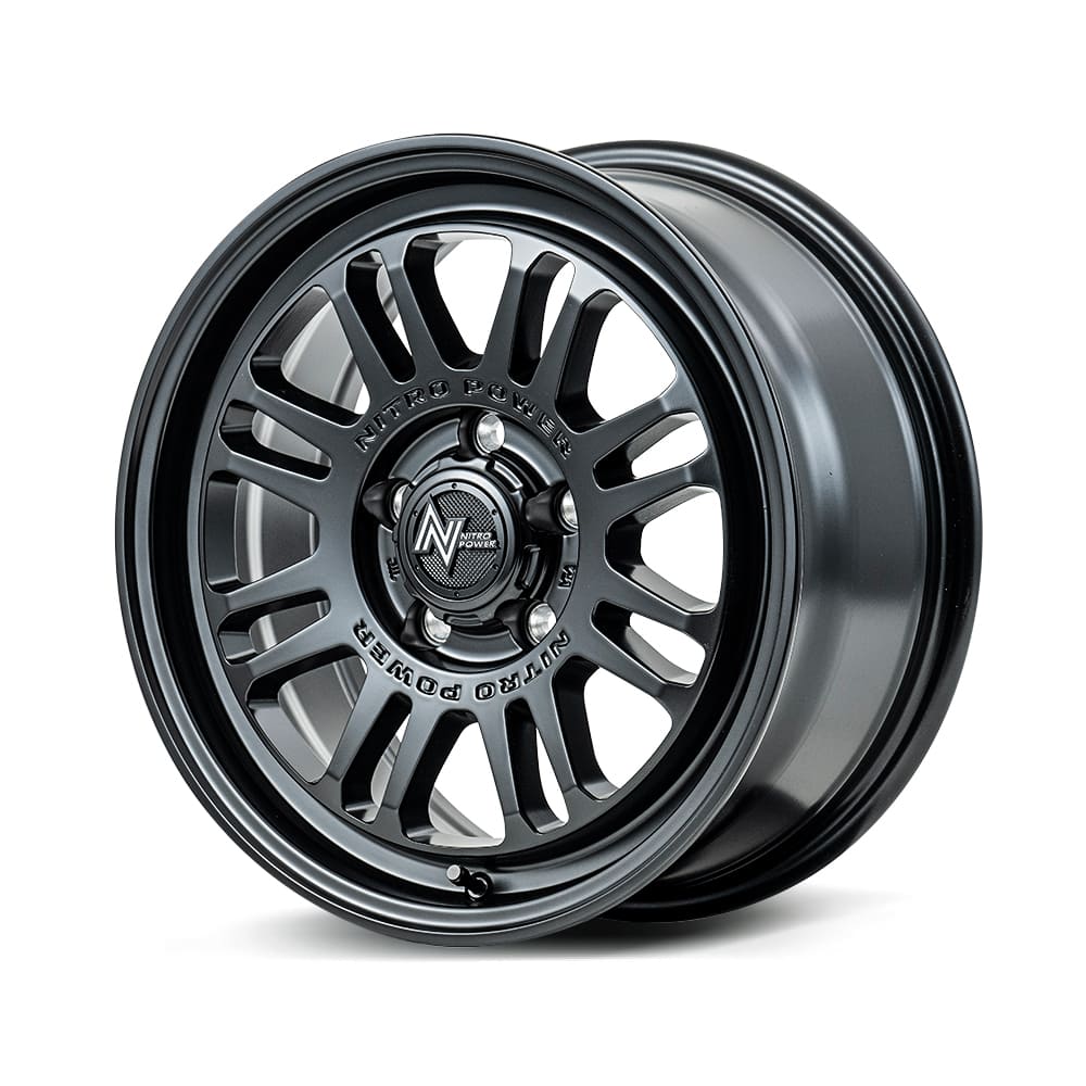 17インチ 5H114.3 7.0J 7J+42 5穴 ナイトロパワー アサルト ホイール 1本 セミグロスブラック MID WHEELS NITRO POWER M16 ASSAULT｜シンシアモール 店 21,056円