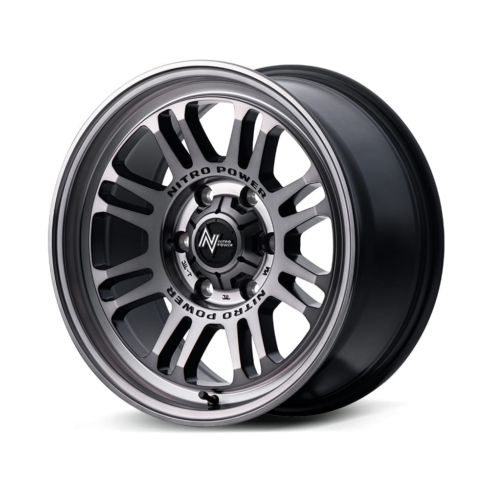 17インチ 6H139.7 8.0J 8J+20 6穴 ナイトロパワー アサルト ホイール 1本 スティールクリア MID WHEELS NITRO POWER M16 ASSAULT｜シンシアモール 店