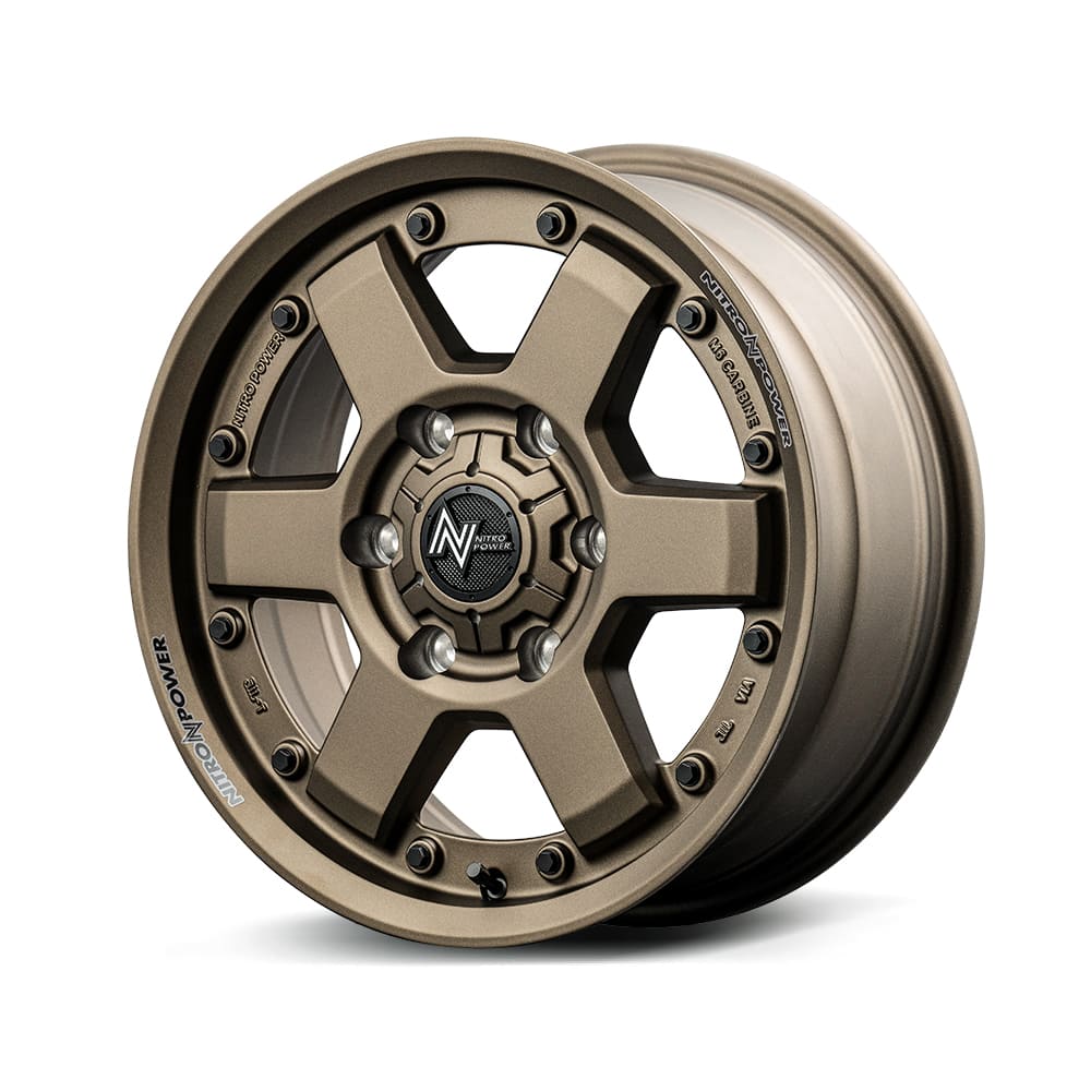 15インチ 4H100 4.5J+45 4穴 ナイトロパワー カービン ホイール 4本 ダークブロンズ MID WHEELS NITRO POWER M6 CARBINE|シンシアモール 店