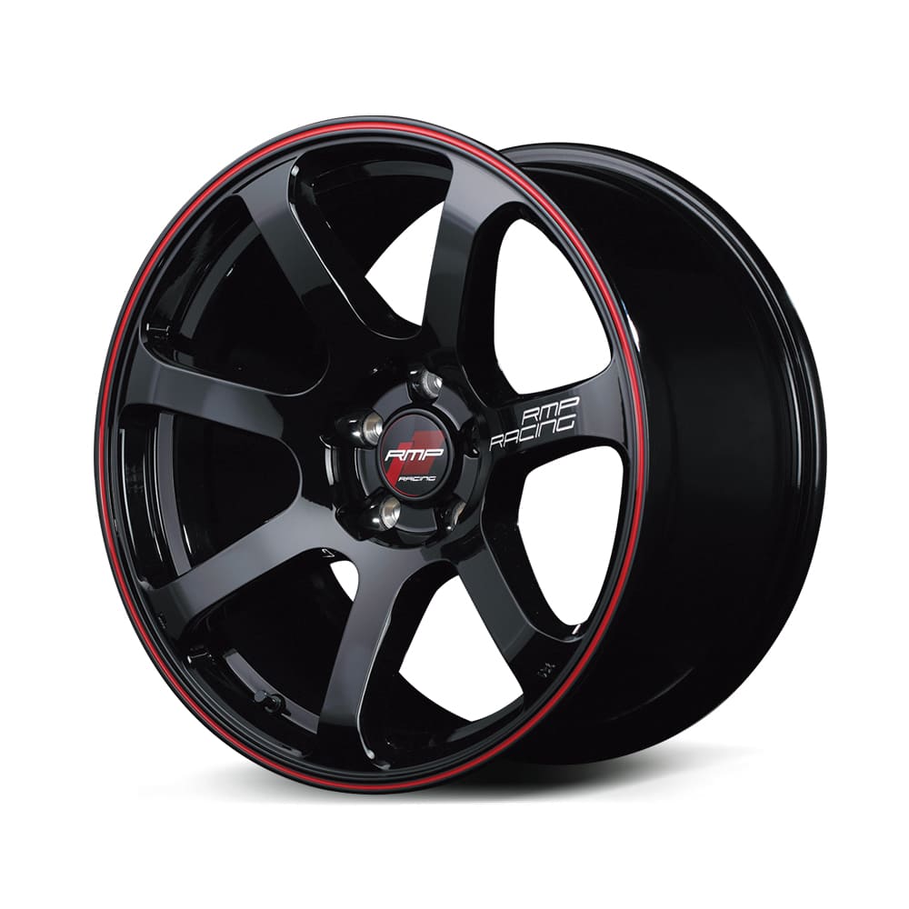 MID RACING R07 ホイール 18インチ 5H114.3 9.5J+12 4本 ブラック/リムレッドライン マルカ｜シンシアモール 店