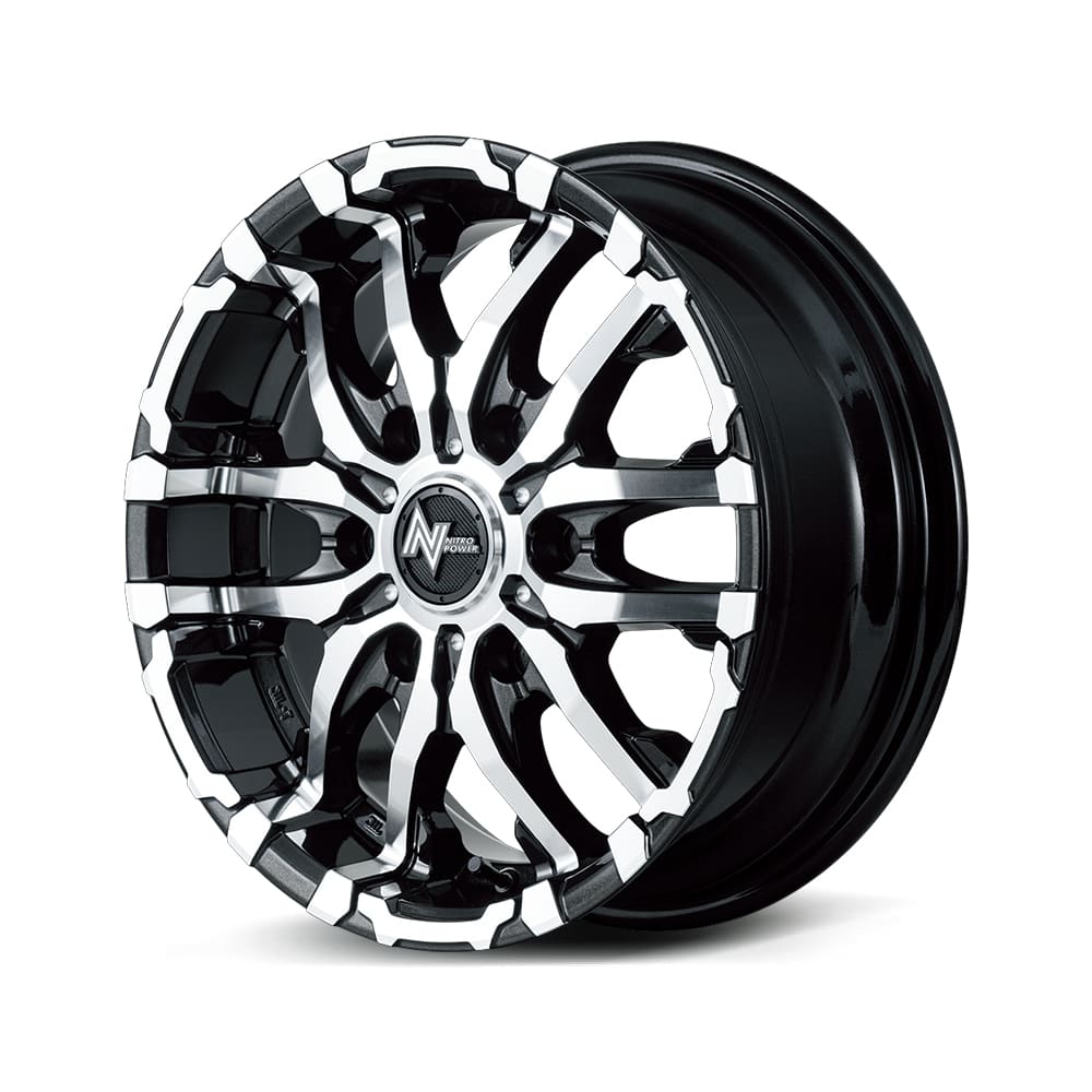 15インチ 6H139.7 6.0J 6J+45 6穴 ナイトロパワー クロスファング ホイール 1本 MID WHEELS NITRO POWER M26 CROSS FANG