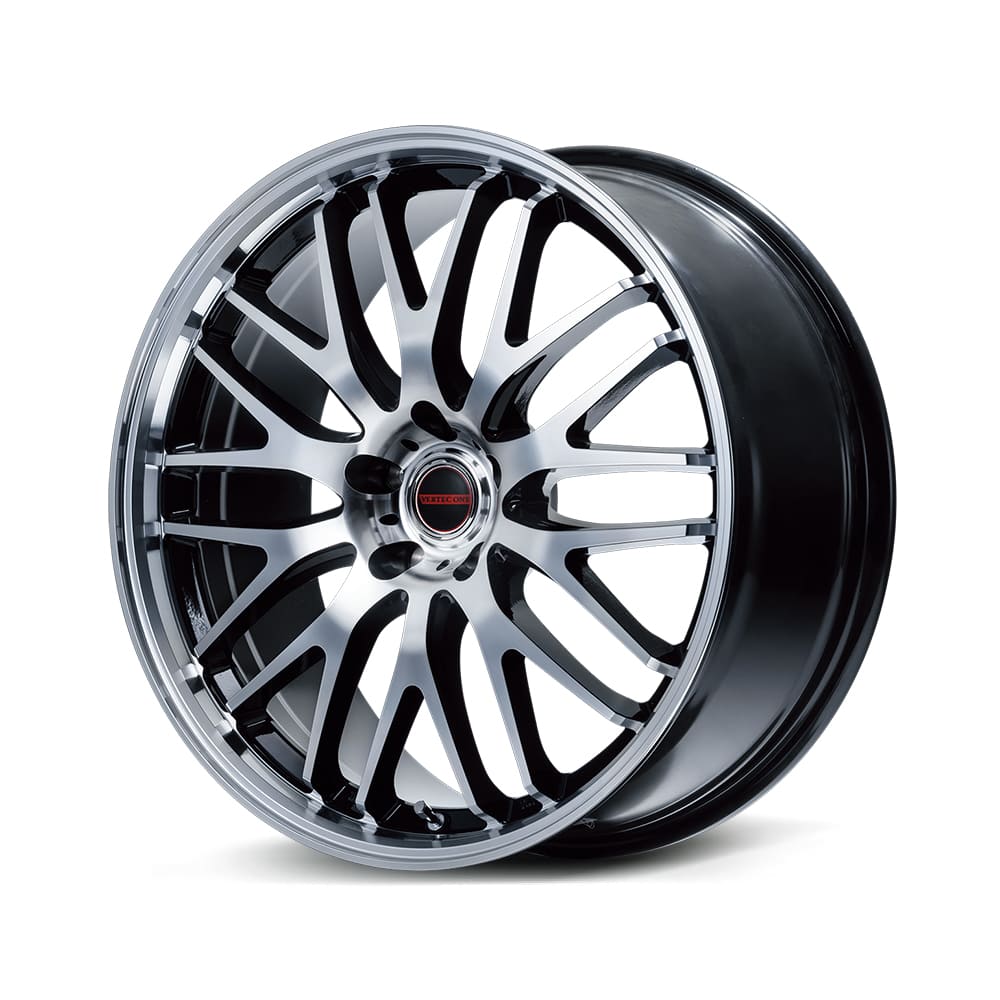 19インチ 5H114.3 8.0J 8J+42 5穴 エグゼ10 ホイール 1本 ブラック ミラーカット MID WHEELS EXE10 V selection｜シンシアモール 店