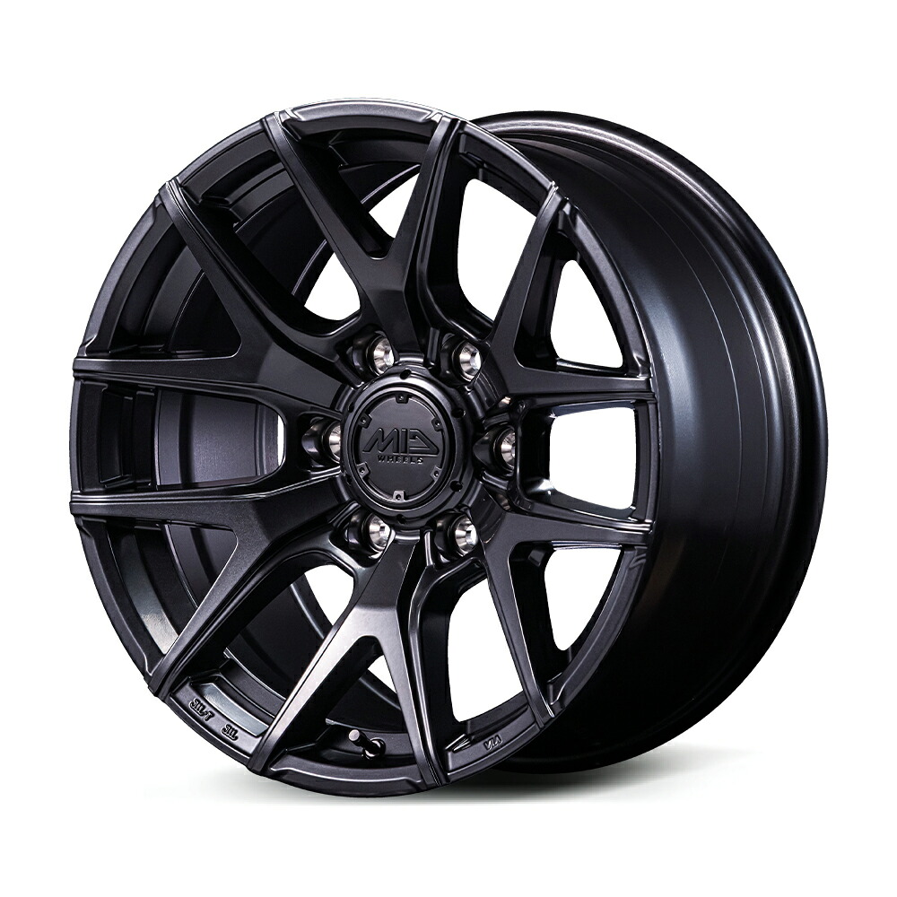 17インチ 6H139.7 6.5J+48 6穴 ナイトロパワー M62 トマホーク ホイール 1本 バレルブラック MID NITRO POWER M62 TOMAHAWK｜シンシアモール 店