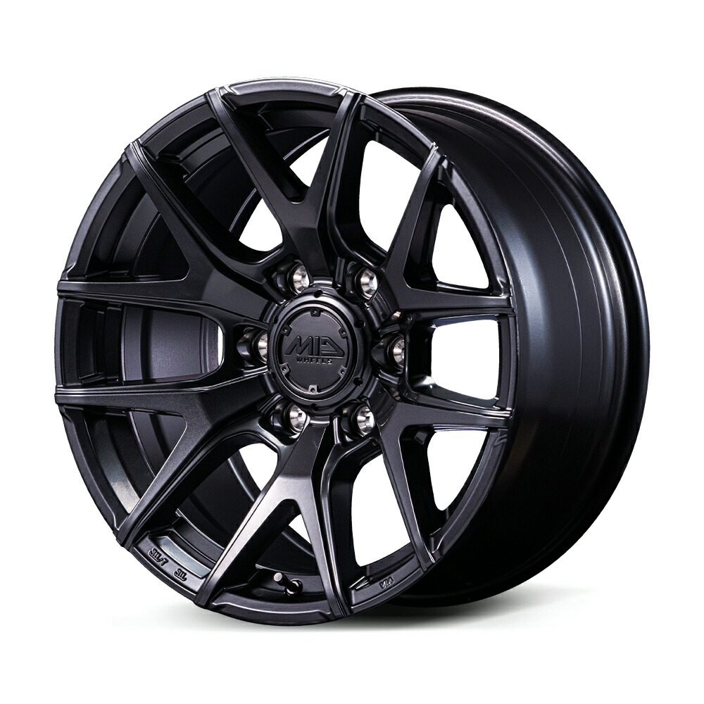 17インチ 6H139.7 8.0J 8J+20 6穴 ナイトロパワー M62 トマホーク ホイール 4本 バレルブラック MID NITRO POWER M62 TOMAHAWK
