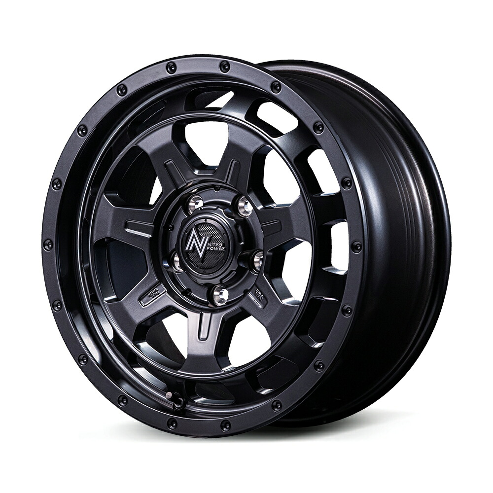 17インチ 5H114.3 7.0J 7J+42 5穴 ナイトロパワー M7 ファランクス ホイール 1本 バレルブラック MID NITRO POWER M7 PHALANX｜シンシアモール 店