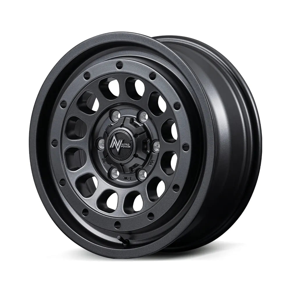 16インチ 5H139.7 6.0J 6J+0 5穴 ナイトロパワー ハウザー ジムニーシエラ用ホイール 4本 バレルブラック NITRO POWER R12 HOWITZER|シンシアモール 店