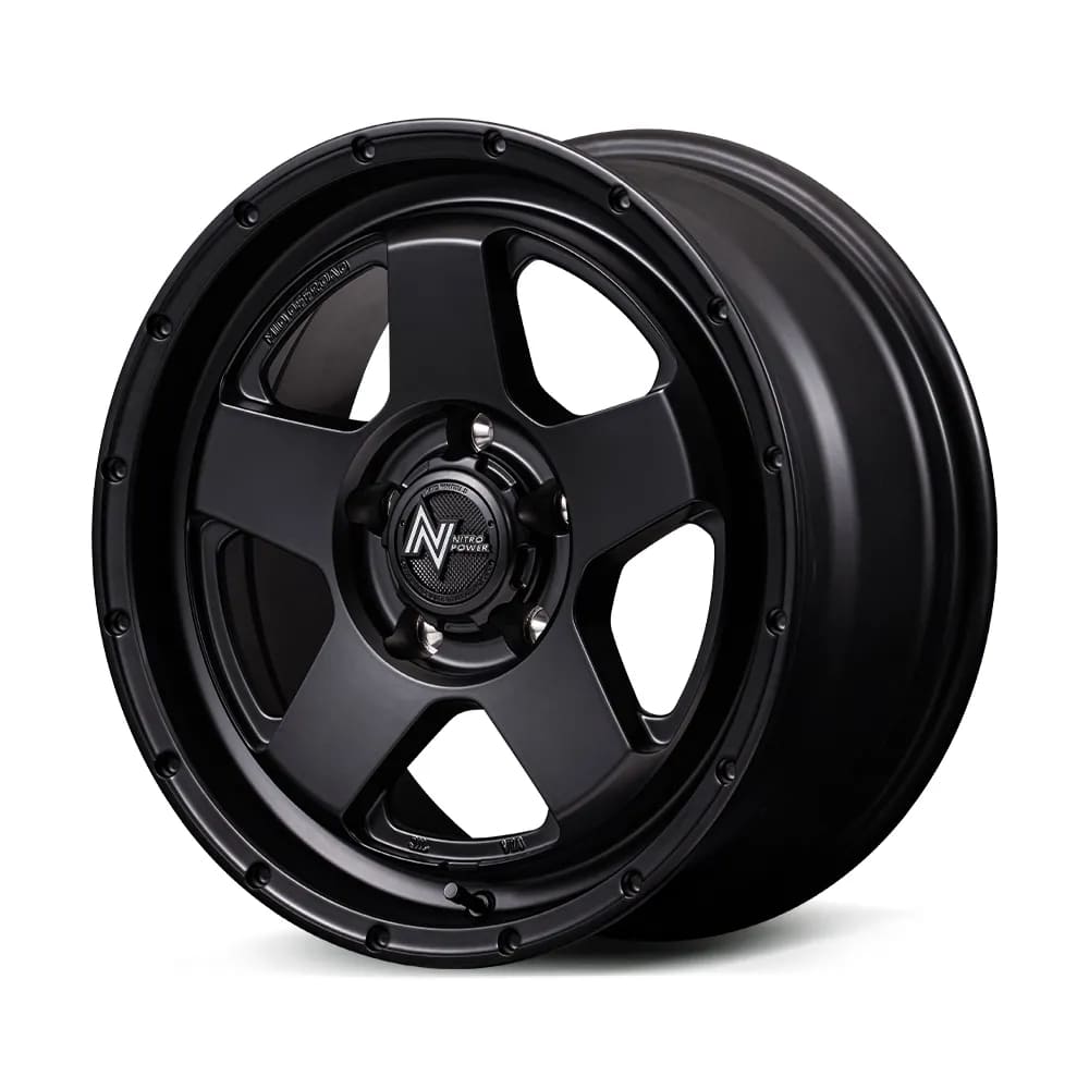 15インチ 4H100 4.5J+45 4穴 ナイトロパワー ベクター ホイール 1本 バレルブラック NITRO POWER S5 VECTOR