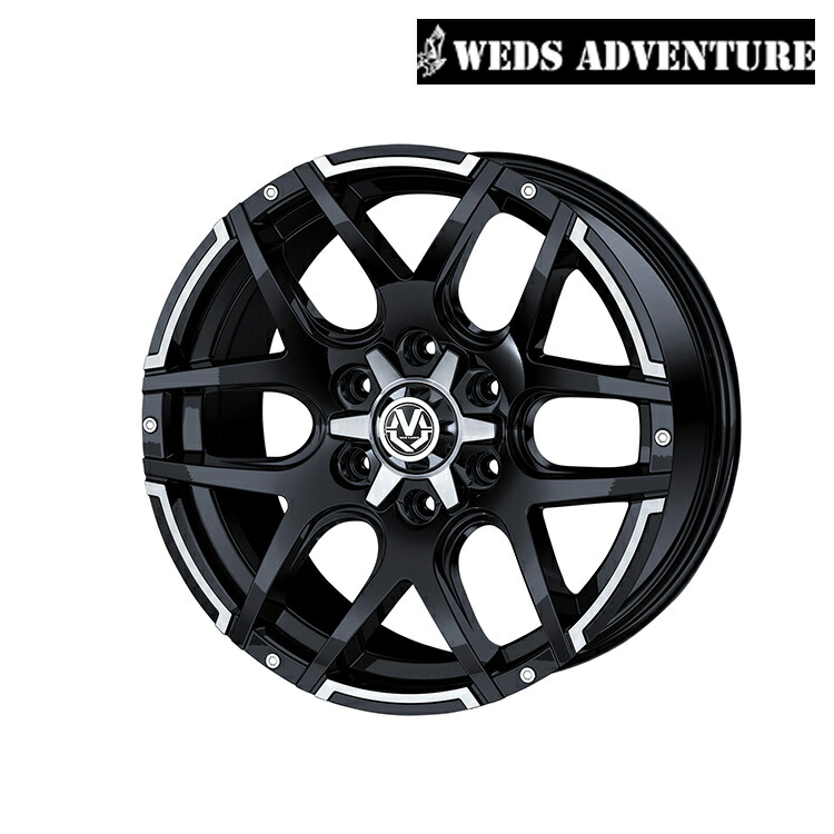 17インチ 6h139 7 6 5j 38 6ロバ Mud Vance 04 ホイール 4著作物 黒ん坊ポリッシュ Weds Adventure マッドヴァンス04 We Odeftg Com