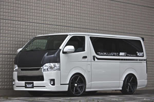 ガレージベリー ハイエース KDH・TRH200系 4型 GROWN ボンネット FRP 未塗装 品番：17-5402 GARAGE VARY VALIANT ヴァリアント