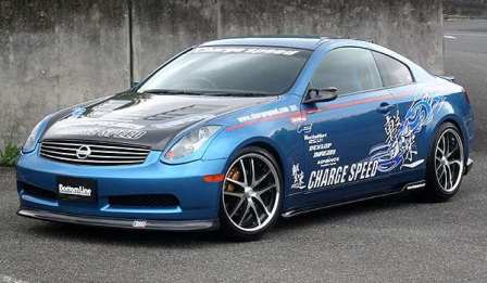 チャージスピード スカイライン クーペ CPV35 前期 3点セット カーボン 未塗装 CHARGE SPEED BottomLine ボトムライン