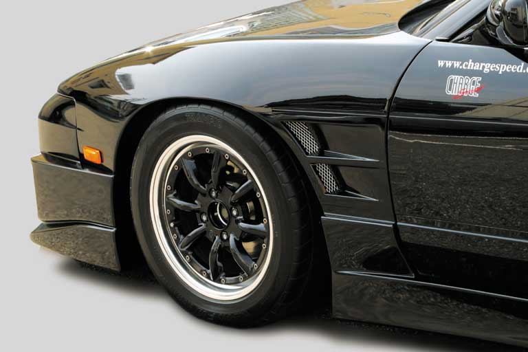 チャージスピード 180SX RPS PS13 前期/中期/後期 フロントフェンダー 未塗装 CHARGE SPEED