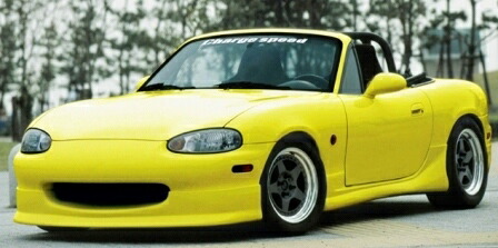 チャージスピード ロードスター NB6 8CE フロントハーフスポイラー 未塗装 CHARGE SPEED