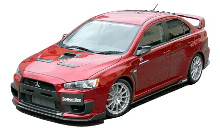 チャージスピード ランサーエボリューションX ランエボ CZ4A 3点セット タイプ2 カーボン CHARGE SPEED BottomLine ボトムライン