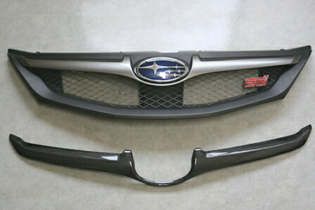 チャージスピード インプレッサ WRX GRB GRF フロントグリルフィニッシャー タイプ1 カーボン 未塗装 CHARGE SPEED BottomLine ボトムライン|シンシアモール 店