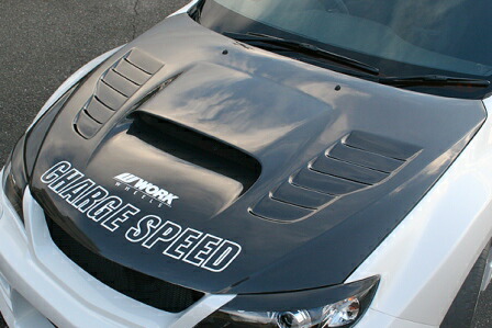 チャージスピード インプレッサ WRX GVB GVF ボンネット FRP 未塗装 CHARGE SPEED BottomLine ボトムライン