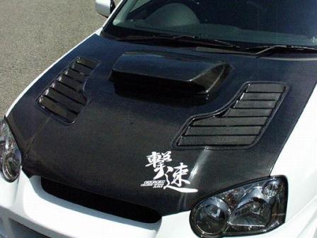 チャージスピード インプレッサ WRX GD# ボンネット ダクト付 カーボン カーボン CHARGE SPEED 撃速CHARGE SPEED 撃速チャージスピード
