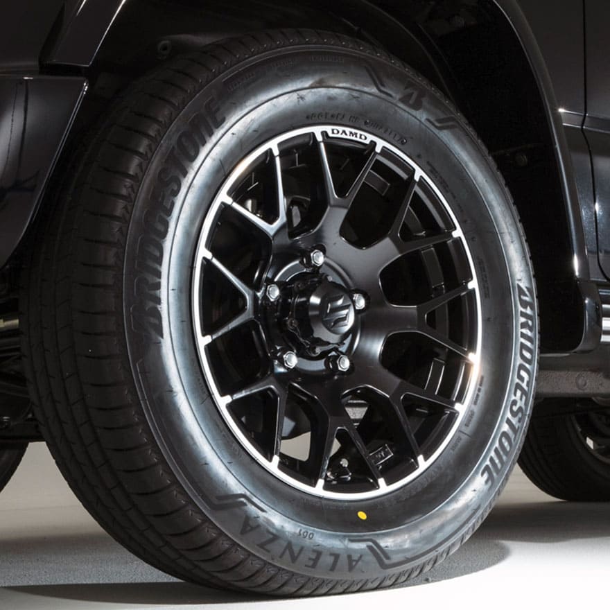 ダムド ジムニー シエラ JB74 ホイール 16インチ 6J -5 5本セット ブラック DAMD little G.