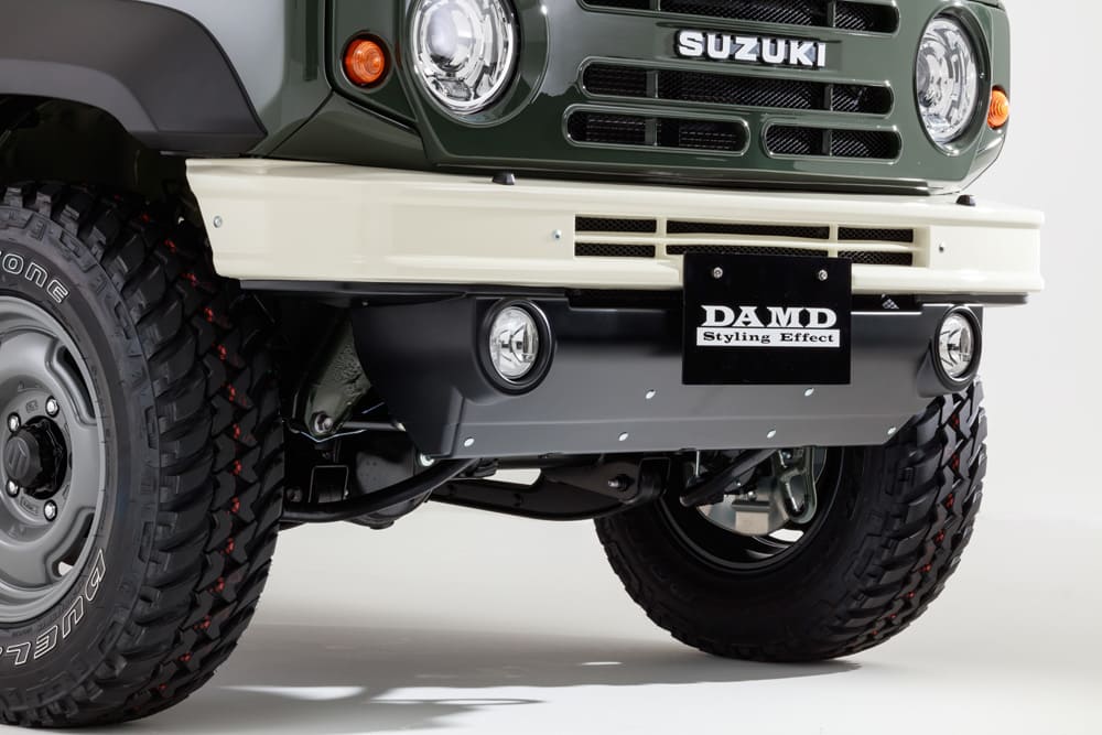 ダムド ジムニー シエラ JB74 フロントバンパー 未塗装 DAMD the ROOTS|シンシアモール 店