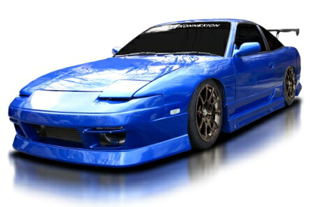 ファイナルコネクション 180SX フロントバンパースポイラー FRP 未塗装/ゲルコート FINALKONNEXION INTRUDERseries イントルーダーシリーズ