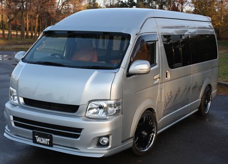 ガレージベリー ハイエース 200系 KDH.TRH チンスポ フロントリップ ウレタン 未塗装 品番：18-5221 GARAGE VARY VALIANT ヴァリアント