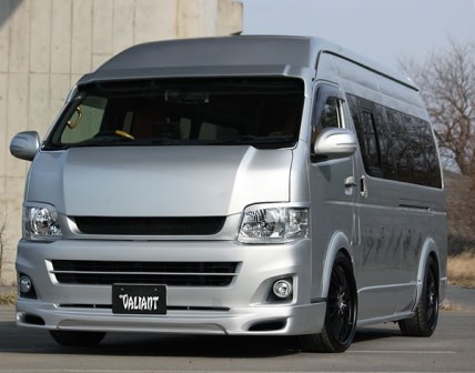 ガレージベリー ハイエース 200系 KDH.TRH フロントハーフスポイラー ウレタン 未塗装 品番：18-5225 GARAGE VARY VALIANT ヴァリアント