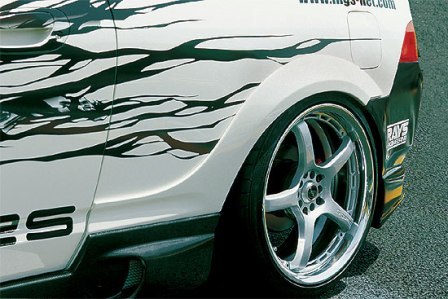 INTEGRA DC5 CHARGE SPEED製 ＋20mmワイドフェンダー エアロパーツのCHARGESPEED チャージスピード