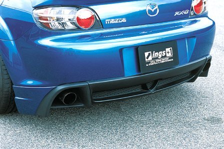 イングス RX-8 SE3P 前期 リアマッド リアマットガード ハイブリットエアロ 未塗装 ings N-SPEC エヌスペック｜シンシアモール 店