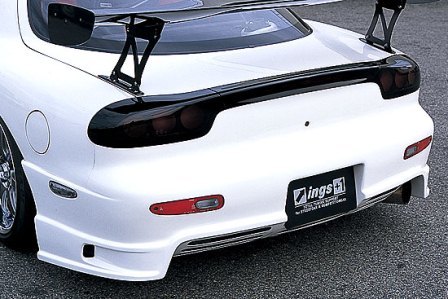 イングス RX-7 FD3S リアバンパー ハイブリットエアロ 未塗装 ings N-SPEC エヌスペック|シンシアモール 店