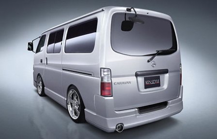 ケンスタイル キャラバン VPE VWE VWME QE QGE CQGE CWGE CWMGE DQGE DWGE DWMGE25 後期 リアハーフスポイラー 未塗装 KENSTYLE URBAN アーバン