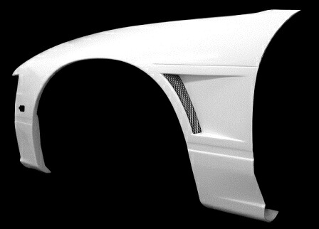マック 180SX フロントフェンダー FRP 未塗装 mac M SPORTS エムスポーツ|シンシアモール 店