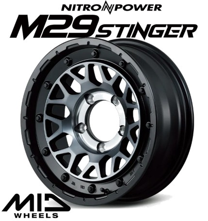 16インチ 5H114.3 7.0J 7J+40 5穴 ナイトロパワー M29 スティンガー ホイール 1本 SBC MID NITRO POWER M29 STINGER｜シンシアモール 店