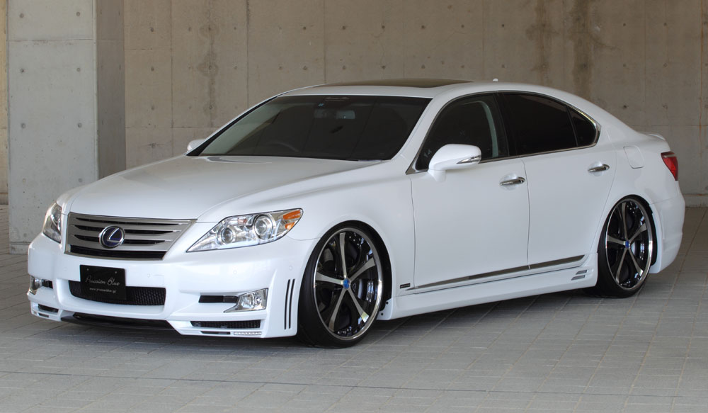 エムズスピード LS600h LS600hL LS460 460l UVF45 UVF46 USF40 UVF41 中期 サイドステップ FRP 未塗装 6521-2112 M'z SPEED Prussian Blue プルシャン ブルー