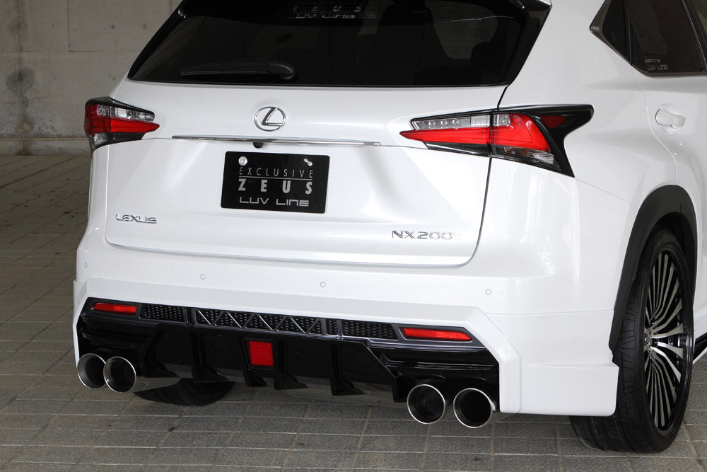 エムズスピード NX300ｈ AYZ1# リアアンダースポイラー 2色塗り分け塗装 2361-3111 M'z SPEED LUV LINE ラヴライン