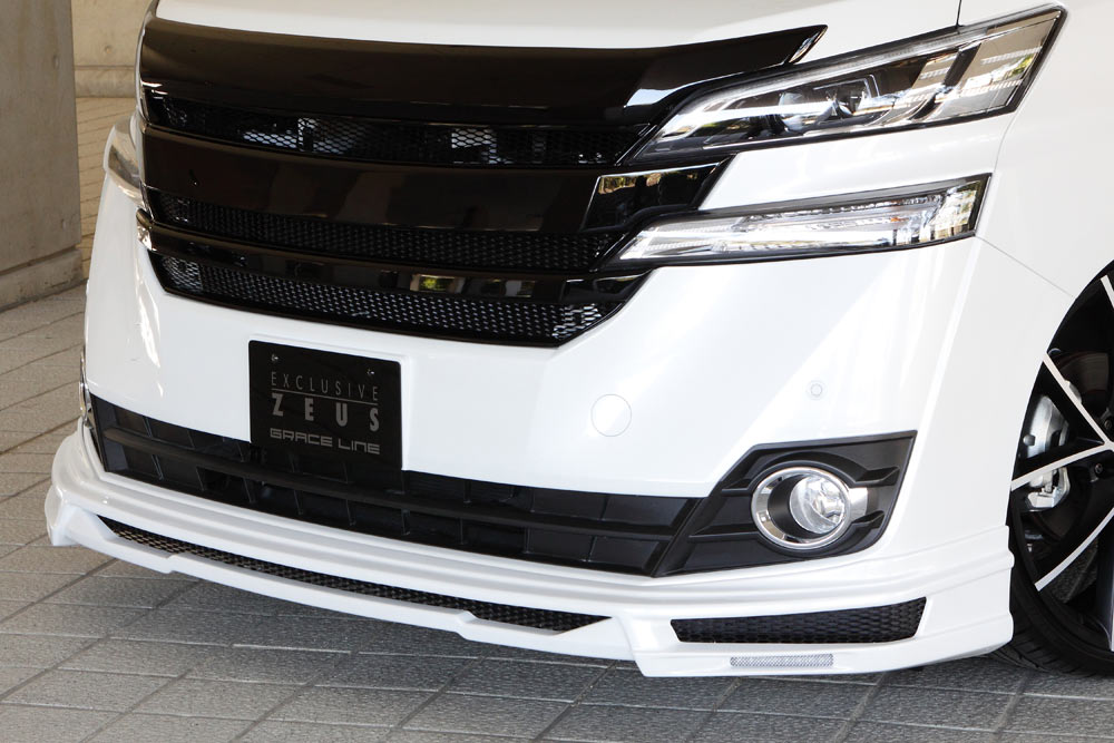 エムズスピード ヴェルファイア GGH AGH AYH 30系 前期 フロントハーフスポイラー 未塗装 3042-1112 M'z SPEED GRACE LINE グレースライン