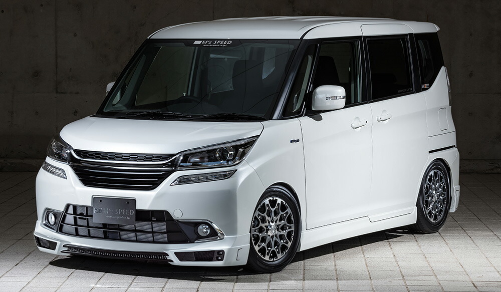 エムズスピード ソリオバンディッド MA36S フロントハーフスポイラー 2色塗り分け塗装 3161-1232-222 M'z SPEED GRACE LINE グレースライン