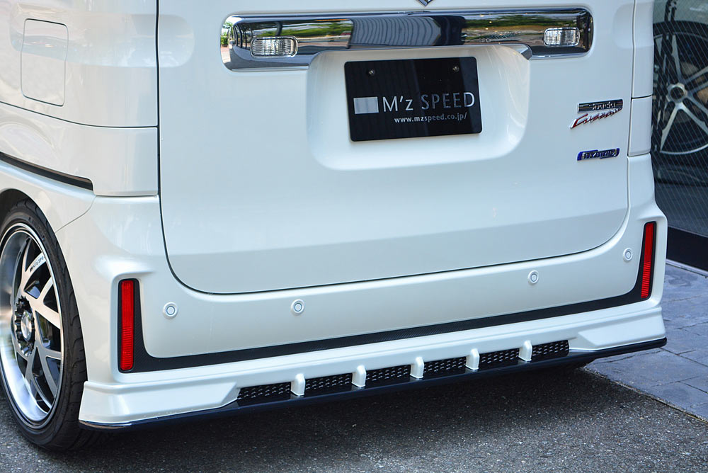 エムズスピード スペーシア カスタム MK53S リアアンダースポイラー 塗り分け塗装 3142-3112-222 M'z SPEED GRACE LINE グレースライン