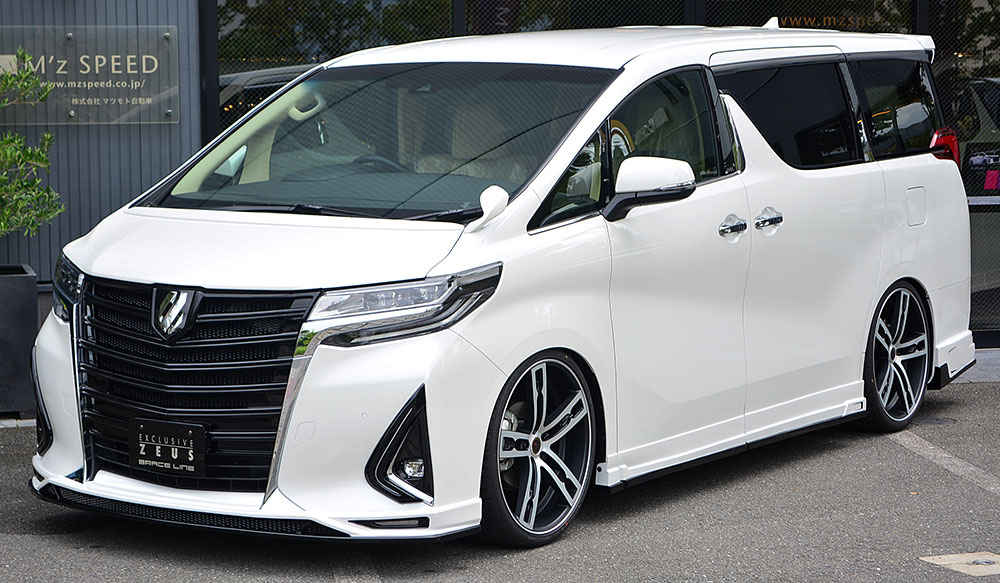 エムズスピード アルファード アルファードハイブリッド 30系 後期 4点セット 未塗装 3023-s004 M'z SPEED GRACE LINE グレースライン