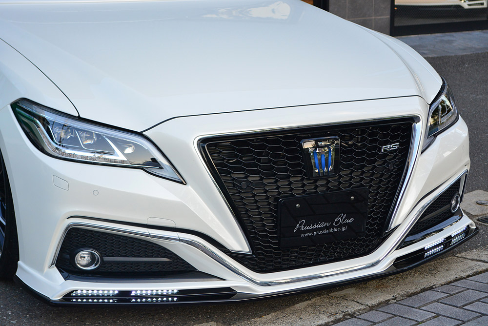 エムズスピード クラウン GWS224 AZSH2# ARS220 フロントハーフスポイラー 未塗装 6482-1111 M'z SPEED Prussian Blue プルシャン ブルー|シンシアモール 店