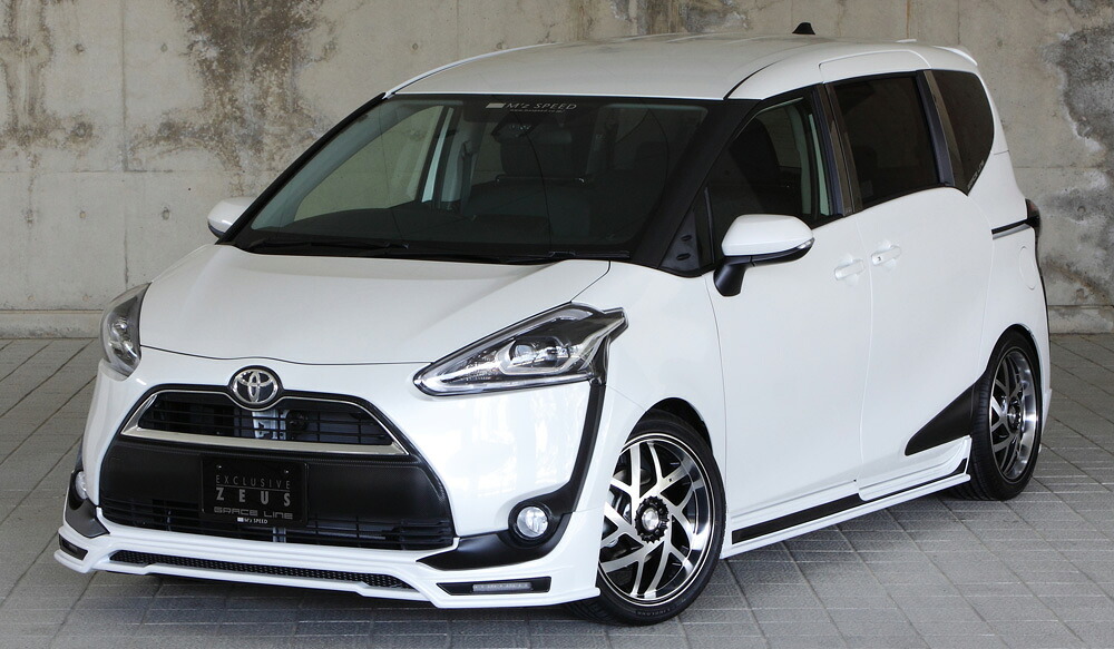 エムズスピード シエンタ NSP170 NCP175 NHP170 4点セット 塗装済 3201-s001 M'z SPEED GRACE LINE グレースライン