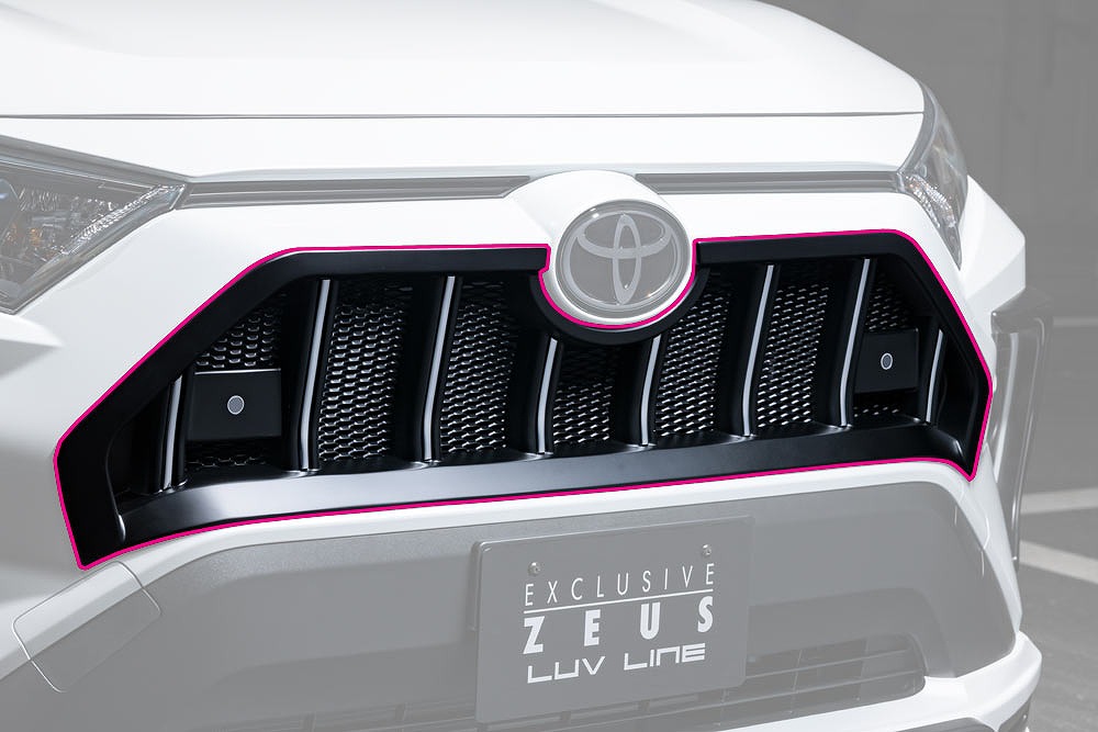 エムズスピード RAV4 MXAA54 AXAH54 フロントグリル ソナー無 ABS 未塗装 2411-4110 M'z SPEED LUV LINE ラヴライン